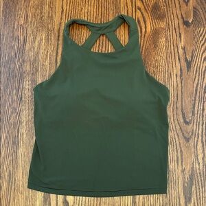 Athleta Olive Green Yoga, workout Tank Top like new size Medium